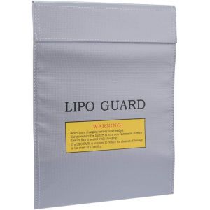 Yeenano Sac Batterie Lipo,Guard Sac de Protection Incendie Antidéflagran Pochette Anti Feu pour Batterie RC Anti-déflagrant Résistant Safe Charge Protecion pour Piles Valeur Documents Bijoux Gris (YEEMAN, neuf)