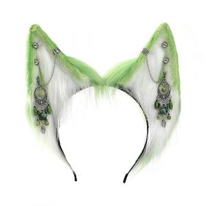 BUBEFSKD Bandeau de dessin anim&eacute; en forme d'oreilles de loup, renard, en peluche, accessoire de cheveux, unisexe, accessoire de cheveux, hibou de renard, accessoire de cheveux, anime, Halloween (HONGC, neuf)