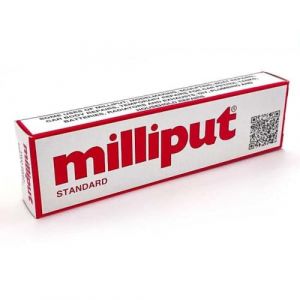 Lot de 2 bâtons Milliput Epoxy Putty, gris jaune standard (Miller Rock, neuf)