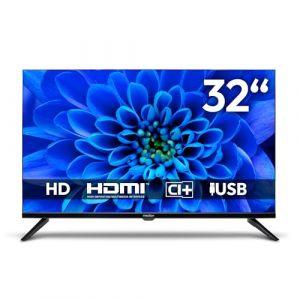 MEDION 80 cm (32 Pouces) TV HD (Triple Tuner DVB-T2 DVB-C DVB-S2, 2 x HDMI, USB, Mediaplayer, VESA, CI+), MD 832000 (medionshop-deutschland, neuf)