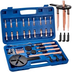 Gedlex 38-in-1 Kit Extracteur de Roulement Interieur Exterieur, Arrache Roulement à Trois Bras en Acier Rouge, Outil Roulement a Bille, Extracteurs et Séparateurs avec Crochet de Traction (Gedlex, neuf)