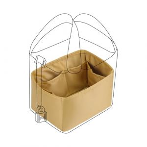 DGAZ Soie Organisateur de sac &agrave; main pour Herm&egrave;s Picotin 18/22, Organisateur de sac &agrave; main et de fourre-tout de luxe (PC22, Biscuit) (DGAZ fr.Store, neuf)