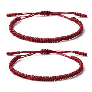ZYMGUO 2 bracelets porte-bonheur tibétains+cadeau bouddhiste!- Fait main.Ajustable à votre poignet. Pour hommes et femmes. Bracelets d'amitié en tissu tressé-Style Tibet-Bracelet réglable (5) (zhejiangdingnuowangluogongchengyouxiangongsi, neuf)
