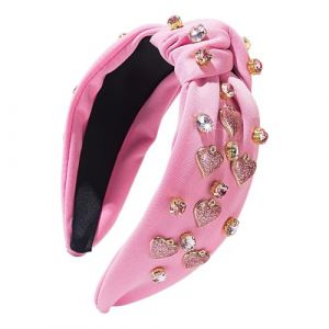 Serre-tête pour la Saint-Valentin, bandeau noué pour femme | Bandeau large en forme de cœur pour femme, bandeaux élégants pour filles, accessoires de maquillage pour fêtes de Noël (wwyox, neuf)