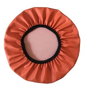 MSNCS Housses de Tabouret à roulettes Imperméable Cuir Housse Tabouret de Travail PU Pivotant Couvre Tabouret Réglable,pour Chaise Esthetique,Coiffure, Bureau,Coussin d'assise Rond Bar(Orange,38cm) (geenahont, neuf)