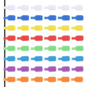 48 PCS &Eacute;tiquette c&acirc;ble &eacute;lectrique, 4.5x2cm &Eacute;tiquettes multicolores r&eacute;utilisables pour c&acirc;bles, identification facile, &eacute;criture claire avec marqueur &agrave; huile, sans r&eacute;sidus, pour organiser c&acirc;bles et fils (JiaHeHe, neuf)