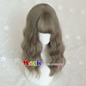 Wig for 7 Couleurs Cosplay Hermione Jean Granger Brun Ondulés Bouclés Cheveux Synthétiques Cosplay Costume Perruques + Perruque Cap G (long zhu tang, neuf)