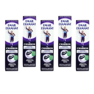 Email Diamant Le Charbon Dentifrice Blanchissant Original Cosmétique Charbon Activé 75ml Grande Taille - 5 Tubes (LUSH_FABRIC, neuf)