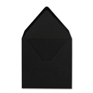 Enveloppes carrées 15,5 x 15,5 cm 110 g/m² 300 Stück Noir - Carré. (Glüxx-Agent GmbH, neuf)