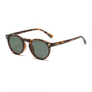 LJCZKA Lunette de Soleil Polaris&eacute;e Ronde Homme Femme Vintage R&eacute;tro Lunettes de Soleil Femme Polaris&eacute;es Protection UV400 (LJCZKA, neuf)
