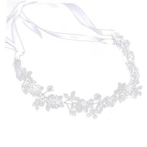 FRCOLOR d&eacute;corations de cheveux pour mariage ritual hair charms party hair toppers rhinestone bandeau cheveux bandeau de mari&eacute;e coiffe de mari&eacute;e casque de mariage bandeau de mariage Silver (Laners, neuf)