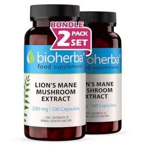Lion’s Mane (Hericium erinaceus) – 200 Gélules de 220 mg | Extrait de champignon crinière de lion – par BIOHERBA (Bioherba Reichenbach GmbH, neuf)