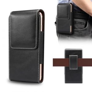 ZORSOME &Eacute;tui de ceinture en cuir de qualit&eacute; sup&eacute;rieure pour iPhone 15/14/13/12 Pro Max, pour Samsung S24/S23/S22 Ultra/Pixel 8/7/6 Pro pour homme, &eacute;tui de t&eacute;l&eacute;phone portable, vertical (Bioassay-EU, neuf)