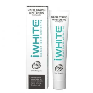 iWhite Dentifrice blanchissant pour taches brunes 75 ml – Élimine les taches brunes et blanchit les dents – Avec charbon actif et microperles pour des dents plus blanches et une élimination des taches (The Instant Cosmetics Co, neuf)