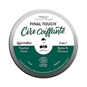Cire cheveux & barbe 2-en-1 pour homme de Monsieur BARBIER - Coiffante & Nourrissante | Fixation forte, effet brillant - Cr&egrave;me naturelle, fran&ccedil;aise et v&eacute;gane - certifi&eacute;e Ecocert/COSMOS NATURAL (Monsieur Barbier, neuf)