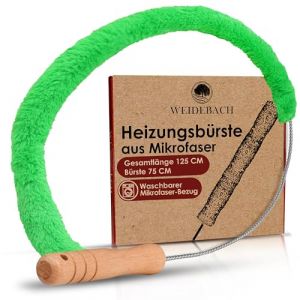 Weidebach Brosse pour radiateur V. 3.0, longueur totale : 125 cm, brosse en microfibre, brosse de nettoyage pour radiateur, sans poils d'animaux, s'adapte &agrave; tous les angles, stable et flexible (S&F vente et commerce, neuf)