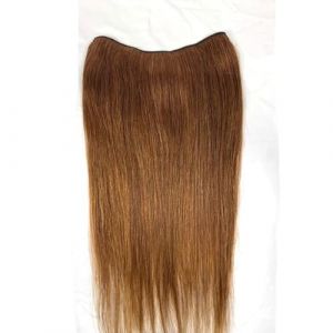 Extensions &agrave; clips Remy (une pi&egrave;ce) for femmes, cheveux naturels ch&acirc;tain roux, lisses, doux et &eacute;pais, avec 5 clips(10inch) (zuwanguk, neuf)