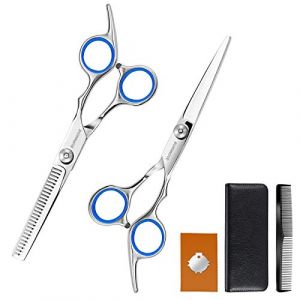 Ciseaux Coiffure Professionnel 6.7 Pouces Kit Ciseaux Coiffure Desepaissir Coupe de Cheveux en Acier Inoxydable Ciseaux &agrave; cheveux avec Peigne et &Eacute;tui de Protection pour Domicile Salon de Coiffure (WANGZHONGDONG LIMITED, neuf)