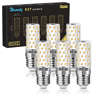 Blewandy Ampoule LED E27 Blanc Chaud, 12W &Eacute;quivalent 100W Ampoule Incandescente, 1200LM 3000K Ampoules Culot a Vis Edison, Angle du Faisceau 360&deg;, 220-240V, Sans Scintillement, Lot de 6 (XIONG liyuankeji, neuf)