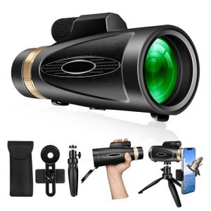 Telescope Monoculaire 30X60 Télescope Monoculaires Longue vue tir sportif Puissante Telescope Monocular avec Trepied Compact Professionnel Zoom Optique pour Smartphone Adultes Observation des oiseaux (YESWE  Store, neuf)