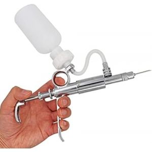Injecteur De Pistolet À Seringue Pour Bétail, Seringue Continue Automatique Pour Bétail De 2/5 ML, Équipement Vétérinaire Avec Bouteilles De Vaccination En Métal Multifonction Ferme Vétérinaire Po (HS-MALL, neuf)