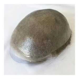 Perruque, Système de remplacement de boucle de Base de peau fine for hommes, toupet, prothèse capillaire, pièces de cheveux for perruque masculine Postiche(Beige Blonde,7x9) (benchu22, neuf)