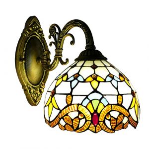 InSyoForeverEC Applique murale Style victorien Tiffany Applique murale éclairage intérieur Lampe dôme Applique murale artisanale LED (Ainyla, neuf)