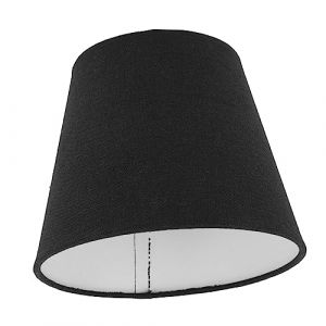 DOITOOL Housse De Lampe À Vent Nordique Abat-Jour En Tissu Abat-Jour À Carreaux Petit Abat-Jour Blanc Abat-Jour Blanc Petit Abat-Jour En Lin Marron Clair Noir Fer Forgé (Karin Yang, neuf)