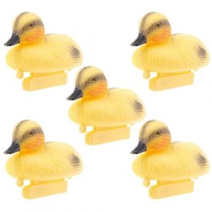 Canards Flottants pour Étang – Leurre De Canard Jaune Flottant Réaliste, Mannequin De Canard Flottant Mignon | Pack De 5 Décorations De Bassin Flottant pour Parc, Piscine, Extérieur Et Jardin (utiaesg, neuf)