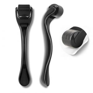 LUMIROLL DermaRoller Pousse Cheveux Barbe Visage Homme & Femme | Rouleau Derma 0.25mm Repousse Cheveux Barbe | Roller Anti-Calvitie | Kit Dermaroller Corps Face Roller Roulette Dermo (ALMStore, neuf)
