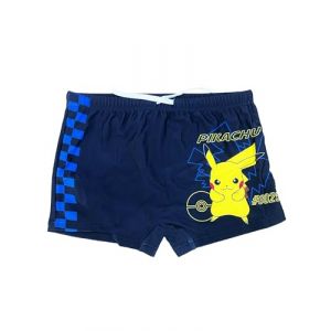 Fashion UK Costume Pokémon Enfant - Maillot de Bain Garçon - Costume Piscine Garçon- Pokeball Pokemon Pikachu - Boxer de Bain Enfant (FR/ES, Âge, 10 Ans, Taille Normale, Bleu) (BLUE INTERNATIONAL, neuf)
