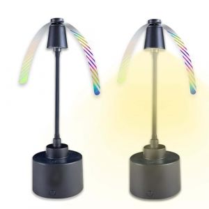 VHV 2PC Ventilateur Anti Mouche de Table, Mouches et Moustiques Repoussent Les Ventilateurs, Usage Table/Suspendu pour Pique-Nique et Barbecue, Contre Les Moustiques San Produit Chimique (Noir) (VHV-FR, neuf)