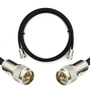 RANGEFUL 30cm PL259 UHF C&acirc;ble coaxial &mdash; R&eacute;sistant aux intemp&eacute;ries &mdash; m&acirc;le &agrave; m&acirc;le PL-259 M/M c&acirc;ble volant &mdash; rallonge HAM cable antenne CB Radio Analyseur Tosmetre Marine RF VHF cibi SDR Radio Amateur (RANGEFUL, neuf)