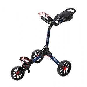 Bag Boy Nitron Chariot de Golf 3 Roues, Navy/Red (Golfbagcompany, neuf)