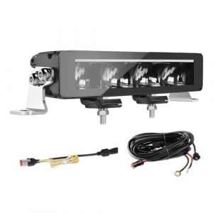 CO LIGHT Barre LED 10" 40W 8000LM IP69K pour Tracteurs 4x4 Camions Caravanes Quad SSV Rampe Led Longue Port&eacute;e 312M avec DRL Anti-&Eacute;blouissement Simple Rang&eacute;e 12V 24V Homologu&eacute; ECE avec Kit de C&acirc;blage (colight, neuf)