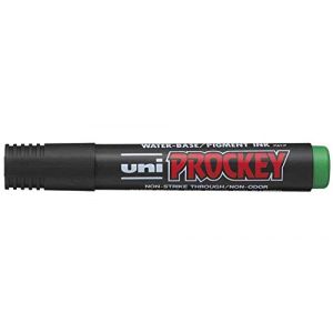 UNI-BALL Lot de 3 Marqueurs permanent PROCKEY PM-126, vert (Stock Bureau Maison Bien-être, neuf)