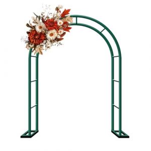 Générique Pergola Jardin Fer forgé Tonnelle Arche de Jardin Exterieur, pour Plantes Grimpantes, Décoration Arche de Mariage, 80cm 140cm 180cm 200cm 240cm 280cm 300cm 350cm(Green,W200 X H230cm) (qiushanmaoyiyouxiangongsi, neuf)