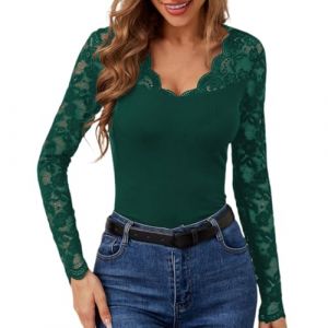 Vente Flash du Jour Promo Chemise Longue Carreaux Femme Chemisier Nouvel an Top Epaule Denudee Sweatshirt De Marque T Shirt Octobre Rose Col V Tee Saint Valentin Dentelle Blanc Pull Marguerite (Uwdiohq, neuf)