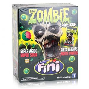 Fini Zombie Candy Gum Boîte de 200 bonbons à mâcher emballés individuellement (bonbon dépôt, neuf)