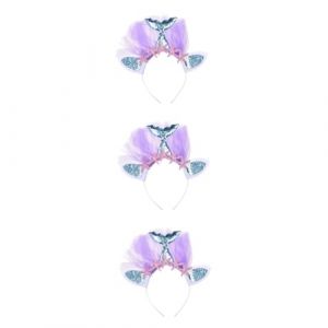 Healeved 3pièces Diadème De Sirène Pour Garçon Fille Accessoire De Fête à Thème Océan Bandeau Tulle Avec Étoile De Mer Pour Déguisements Et Célébrations (Sonieg, neuf)