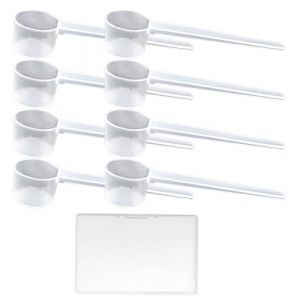 8 Pi&egrave;ces Transparentes Cuill&egrave;res Doseuses, Ensemble Cuill&egrave;res &agrave; Mesureur Prot&eacute;ine Poudre Caf&eacute; avec Mesure R&egrave;gle 5 g, Cuillere Graduation en Plastique Gramme, P&acirc;tisserie Doseuses gramme (SHI MEIPING DE SHOP, neuf)