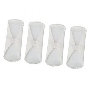 Serviettes Hygi&eacute;niques, 4 Pi&egrave;ces en Tissu R&eacute;utilisables en Tissu Lavable, Serviettes Menstruelles, Prot&egrave;ge-slips, Serviettes Menstruelles Lavables, Anti-fuites, Respirantes, &agrave; (Beiyizhu, neuf)