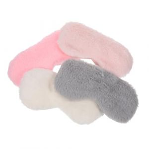 SEWOART 12 Pièces masque pour les yeux en peluche produits pour les yeux masque pour les yeux pour hommes deep sleep mask patch yeux masque yeux cache-yeux moelleux dormir les yeux bandés (Si Peihong, neuf)