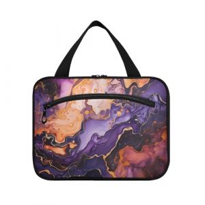 Linnyio Panda Rouge Cool Violet Trousse de Toilette de Voyage Suspendue Maquillage,Grande Capacit&eacute; Pliable Rangement Sacs de Lavage pour Femmes Filles (Linnyio, neuf)