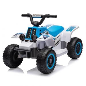 Quad Électrique Enfant 6V, Voiture Électrique pour Enfants avec LED Et Musique, 1,8 km/h avec Klaxon, Démarrage par Un Bouton, Longue Autonomie, ATV pour Enfants 3+ Ans (HomeLI, neuf)