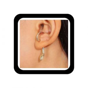 Wendalern Boucles d'oreilles serpent pour femmes Boucles d'oreilles veste serpent Boucles d'oreilles serpent devant derrière Boucles d'oreilles serpent Halloween Boucles d'oreilles animaux pour femmes (Wendalern, neuf)