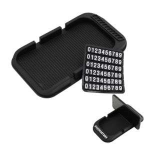 OUDQFCJ Tapis antidérapant 3 en 1 pour tableau de bord support de téléphone portable coussinets adhésifs en silicone support mobile tapis antidérapant pour pièces de monnaie smartphones clés (Mapico, neuf)