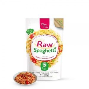 3 x CleanFoods 5 Calorie Konjac nouilles l Spaghetti 200g paquet I Konjac Glucomannane I végétalien sans gluten sans gras sans sucre I prêt en 2 minutes (Naturheilpraxisbedarf, neuf)