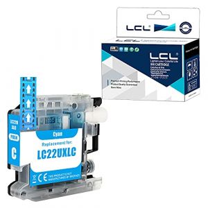 LCL Cartouche d'encre Compatible LC22U LC22UC XL High Yield (1 Cyan) Remplacement pour Brother DCP-J785DW MFC-J985DW (Great Office, neuf)