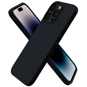 ORNARTO Coque pour iPhone 14 Pro Max, Coque en Silicone Liquide (pour iPhone 14 Pro Max)(6,7"), Étui iPhone 14 Pro Max Fine, Housse iPhone 14 Pro Max Antichoc - Noir (ORNARTO FR, occasion)